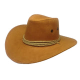 Men's Outdoor Sun Visor Suede Denim Wide Brim Hat 55191178U