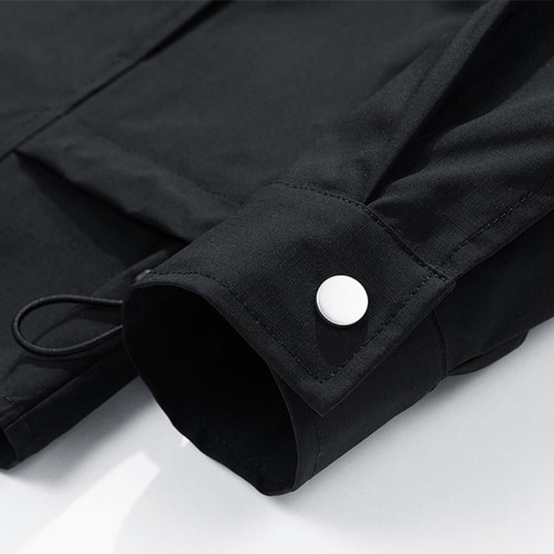 Men's Retro Loose Lapel Workwear Long Sleeve Shirt 16944209M