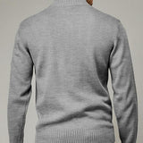 Men's Casual Knitted Half-zip Sweater 10504566X