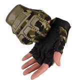 Men's Outdoor Warm Wear-resistant Half-finger Gloves 06536927F