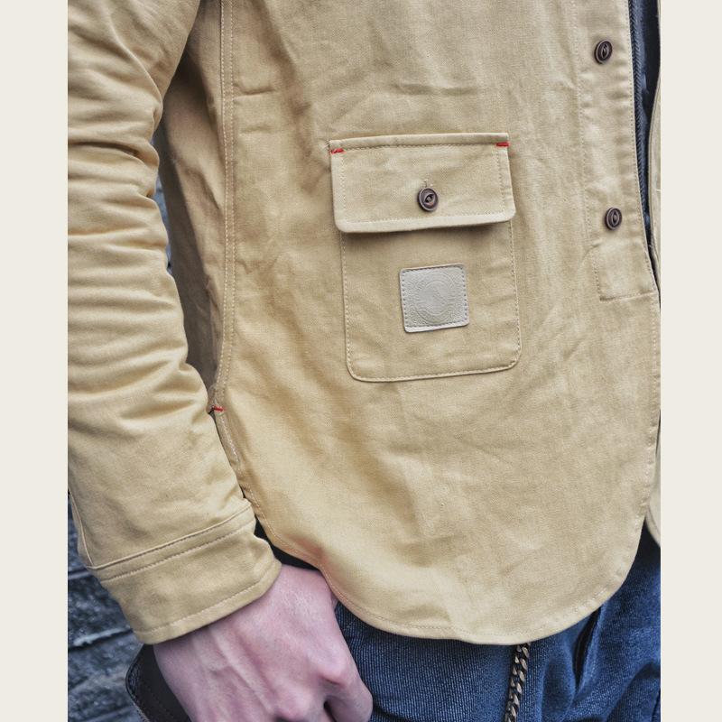 Men's Vintage Solid Breast Pocket Lapel Jacket 29241000Y