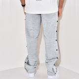 Men's Casual Colorblock Button Sports Loose Pants 78275375Y