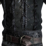 Men's Lace-Up Denim Print Hoodie 84131874U