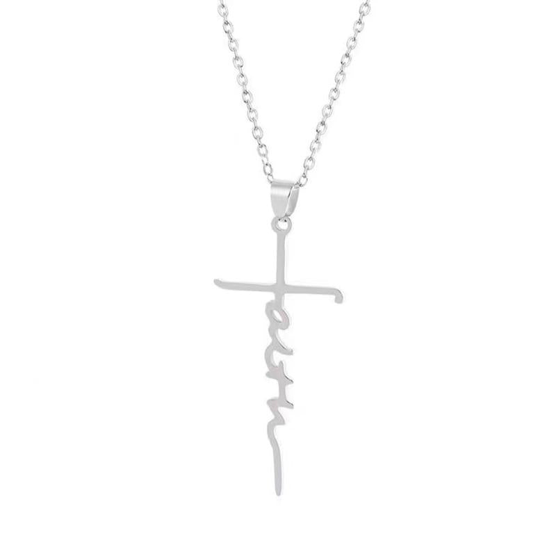 Vintage Faith Cross Halskjede 98549955TO