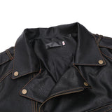 Men's Vintage Leather Multi-Pocket Statement Parka Jacket 62699047X