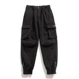 Men's Vintage Loose Multi Pocket Elastic Waist Cargo Pants 63808118M