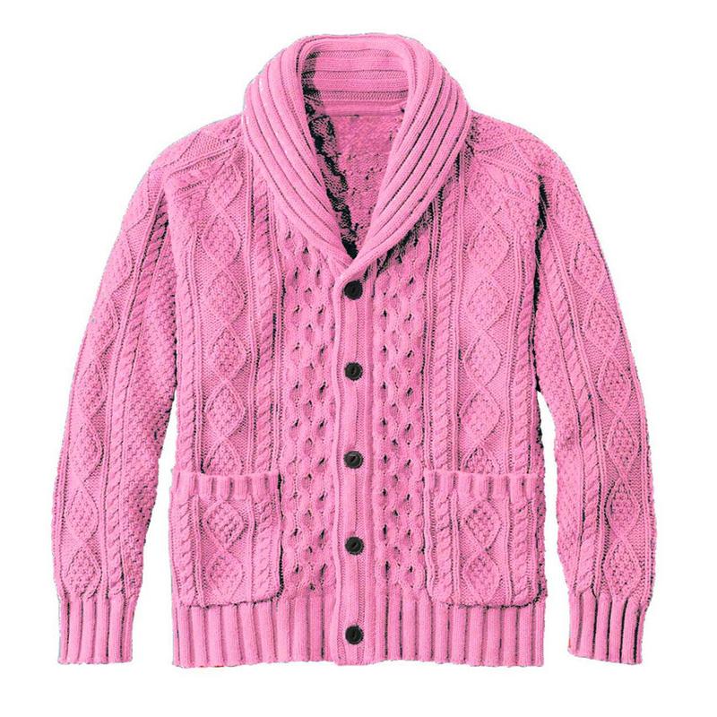 Men's Knitted Jacquard Retro Casual Cardigan Jacket 49310806X