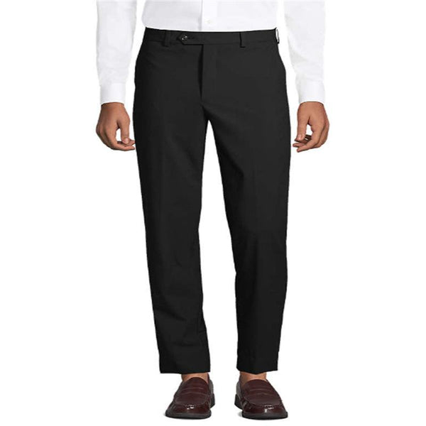 Men's Casual Solid Color Straight Slim Suit Pants 16550868M