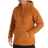 Men's Casual Solid Color Polar Fleece Long Sleeve Hoodie 31102799Y