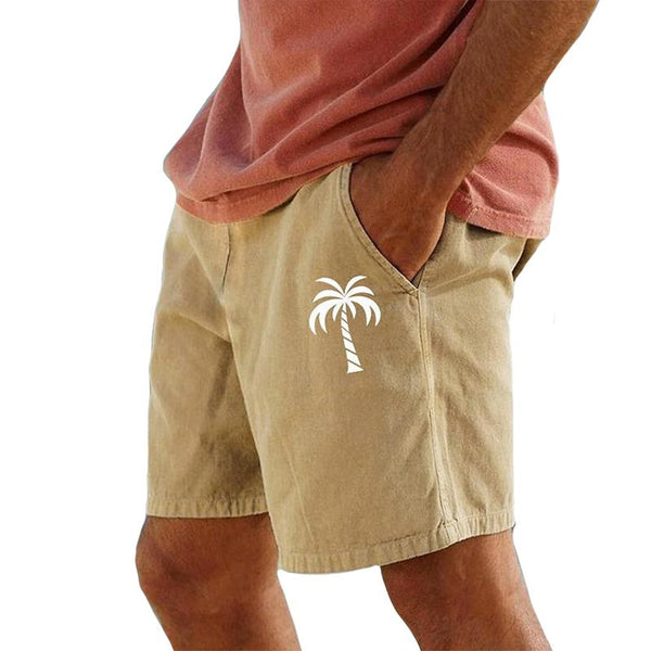 Men's Casual Hawaiian Coconut Beach Drawstring Shorts 73546150TO