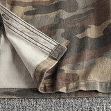Men's Vintage Washed Cotton Camouflage Long Sleeve Workwear Shirt 57645691M