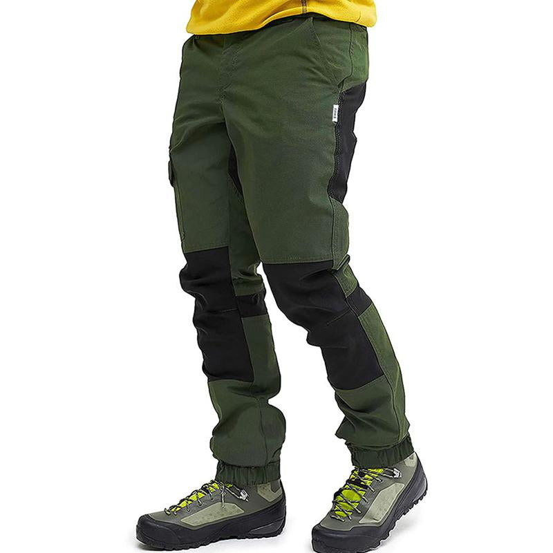 Men's Casual Color Block Multi-Pocket Cargo Hiking Pants 57260378Y