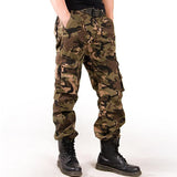 Men's Camouflage Multi-pocket Cotton Loose Cargo Pants 47117902Z