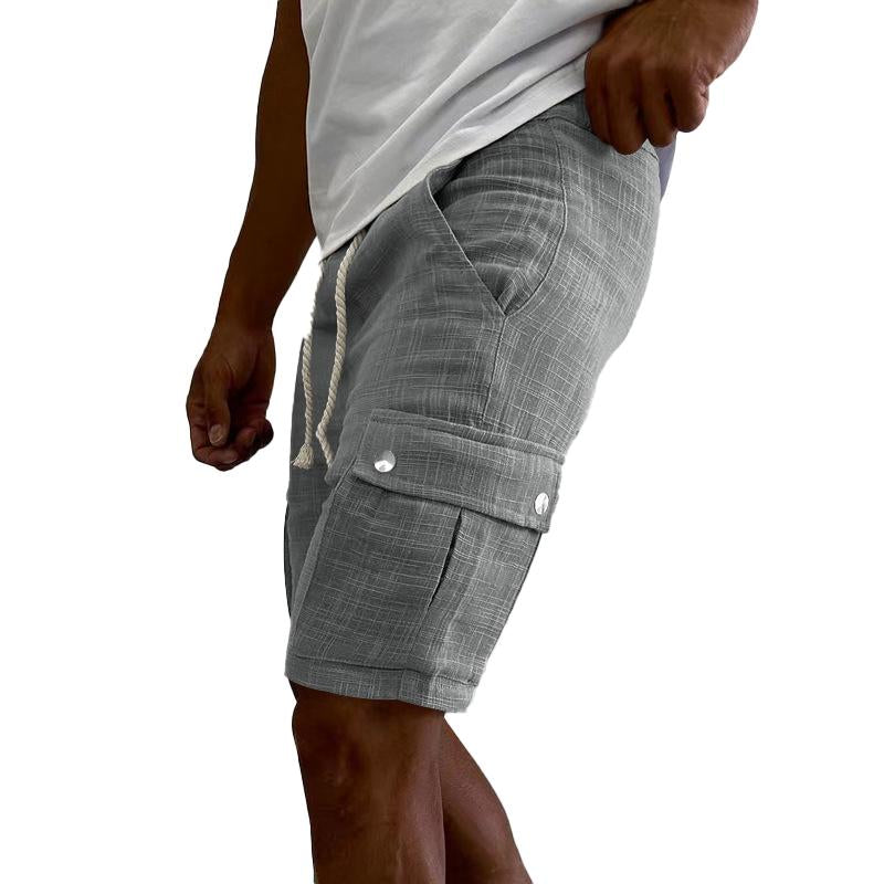 Men's Multi-pocket Cotton Sports Cargo Shorts 62872642X