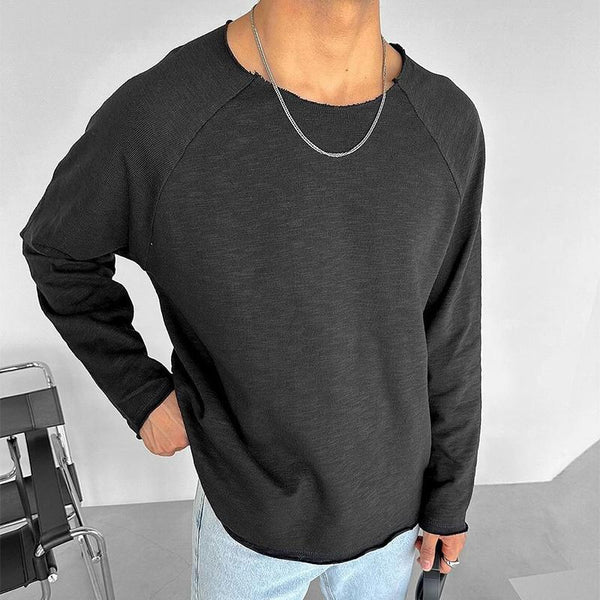 Men's Retro Casual Round Neck Long Sleeve T-Shirt 32745466TO