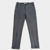 Men's Vintage Solid Color Straight Leg Trousers 40102776Y