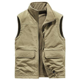 Men's Double-sided Stand Collar Vest 78271021U