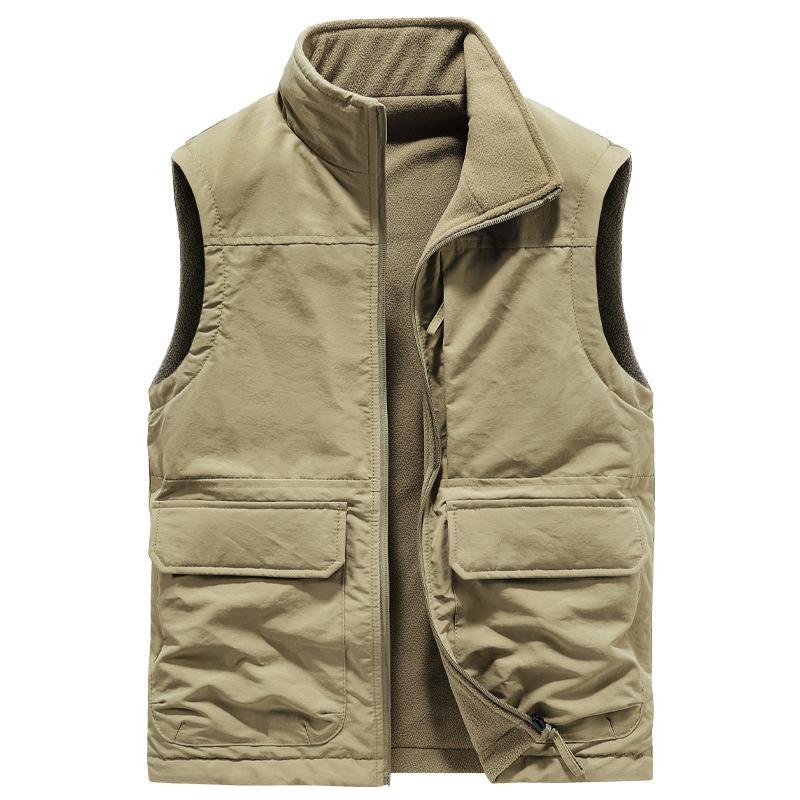 Men's Double-sided Stand Collar Vest 78271021U