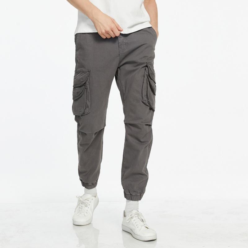 Men's Casual Multi-Pocket Cargo Pants 22930510Y