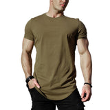 Men's Solid Color Loose Round Neck Short Sleeve T-Shirt 45316034X
