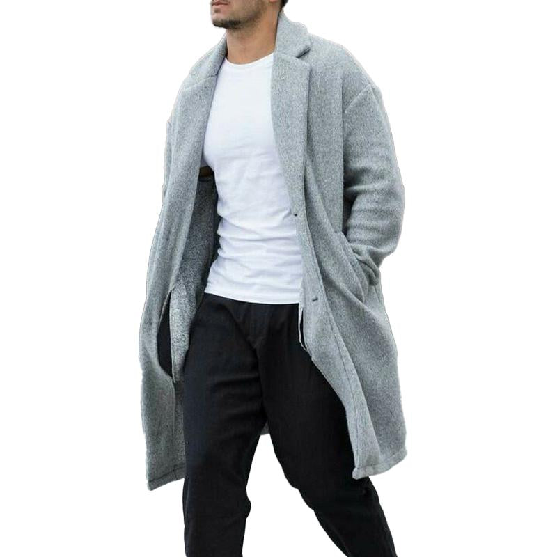 Men's Solid Color Casual Lapel Coat 32099502X