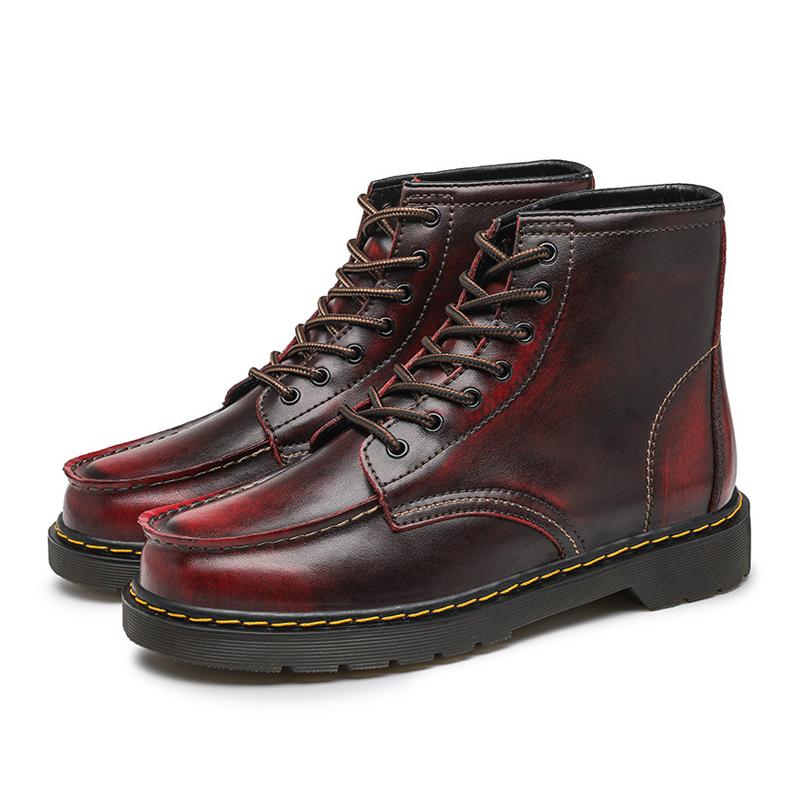 Men's Vintage British Cowhide Leather Workwear Martin Boots 19208350M