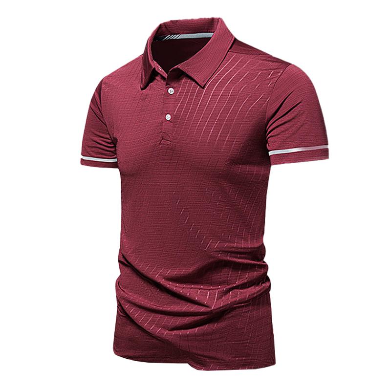 Men's Loose Quick-drying Solid Color Casual POLO Shirt 09337779X