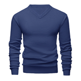 Men's Casual V-neck Thickened Knitted Sweater 56690855F