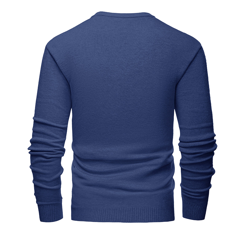 Men's Casual V-neck Thickened Knitted Sweater 56690855F