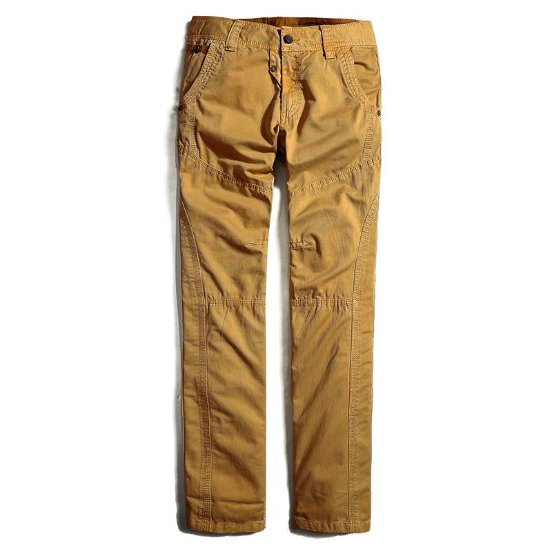 Pantalones cargo de algodón con costuras rectas y holgados de color liso para hombre 80913049Z