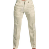 Men's Casual Solid Color Linen Blend Loose Casual Pants 73137836M