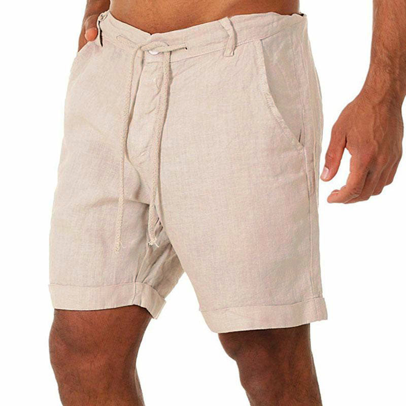 Men's Casual Summer Lace-Up Shorts 92649039M