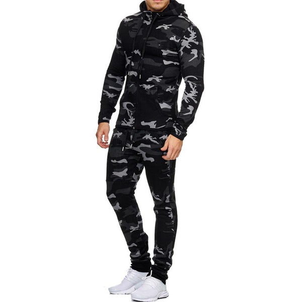 Men's Fashion Loose Hoodie And Elastic Waist Trousers Sports Casual Set 26638428Z