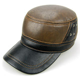 Men's Duckbill Warm Leather Hat 74347067F