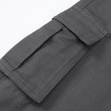 Men's Outdoor Leisure Loose Multi-pocket Cuffed Cargo Pants 99443027K