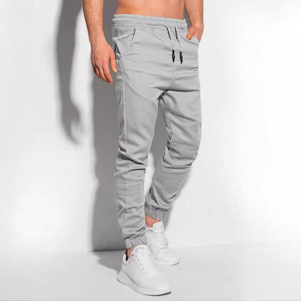 Men's Solid Color Elastic Waist Sports Pants 73165327Z