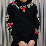 Men's Retro Casual Floral Pocket Hoodie 63110881TO