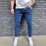 Men's Vintage Washed Casual Jeans 47710532X