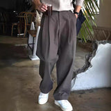 Men's Solid Color Loose Wide Leg Suit Pants 04991658Z