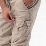 Men's Solid Color 3d Multi-Pocket Cargo Pants 99020847Y