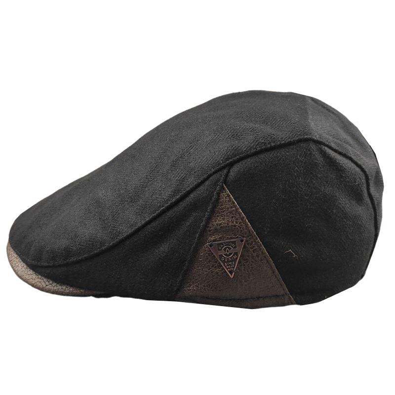 Men's Retro Autumn and Winter Warm Beret 25636840U