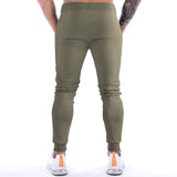 Men's Color Block Drawstring Elastic Waist Fitness Sports Pants 26475684Z