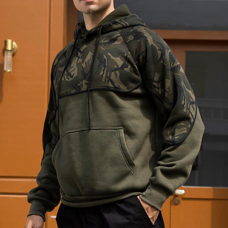 Men's Casual Sports Camouflage Hooded Sweatshirt 71453924TO