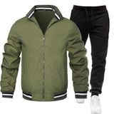 Men's Casual Sports Jacket and Trousers Two-piece Set 26440609F