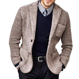 Men's Retro Casual Lapel Pocket Knit Cardigan 35339952TO