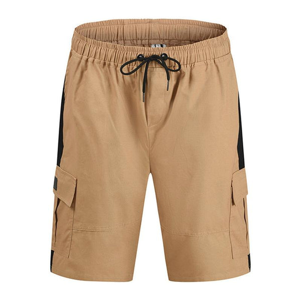 Men's Colorblock Drawstring Elastic Waist Straight Casual Shorts 76494343Z