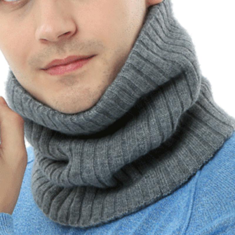 Men's Outdoor Warm Windproof Knitted Scarf 00690840F