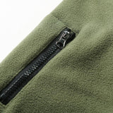 Men's Casual Outdoor Zipper Half Turtleneck Patchwork Fleece Sweatshirt 76829925M