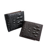 Men's Short Vintage Crocodile Head Multi-Card Wallet 72231672U