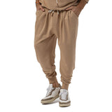 Men's Solid Color Loose Elastic Waist Sports Casual Trousers 49308794Z
